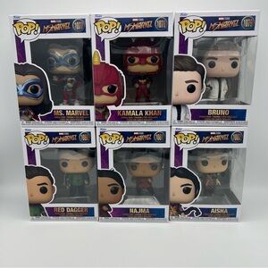 Funko Pop Marvel Ms. Marvel Set